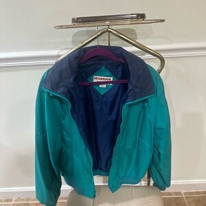 Vintage McGregor Teal and Navy Women's windbreaker/Jacket